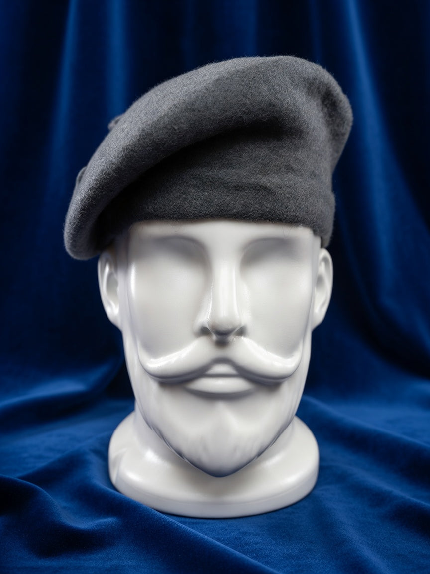 Royal Rajputana Grey Beret Cap