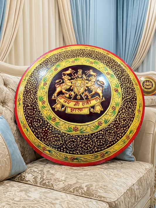 Jhala Surname Plate – Hand Painted Metal Design