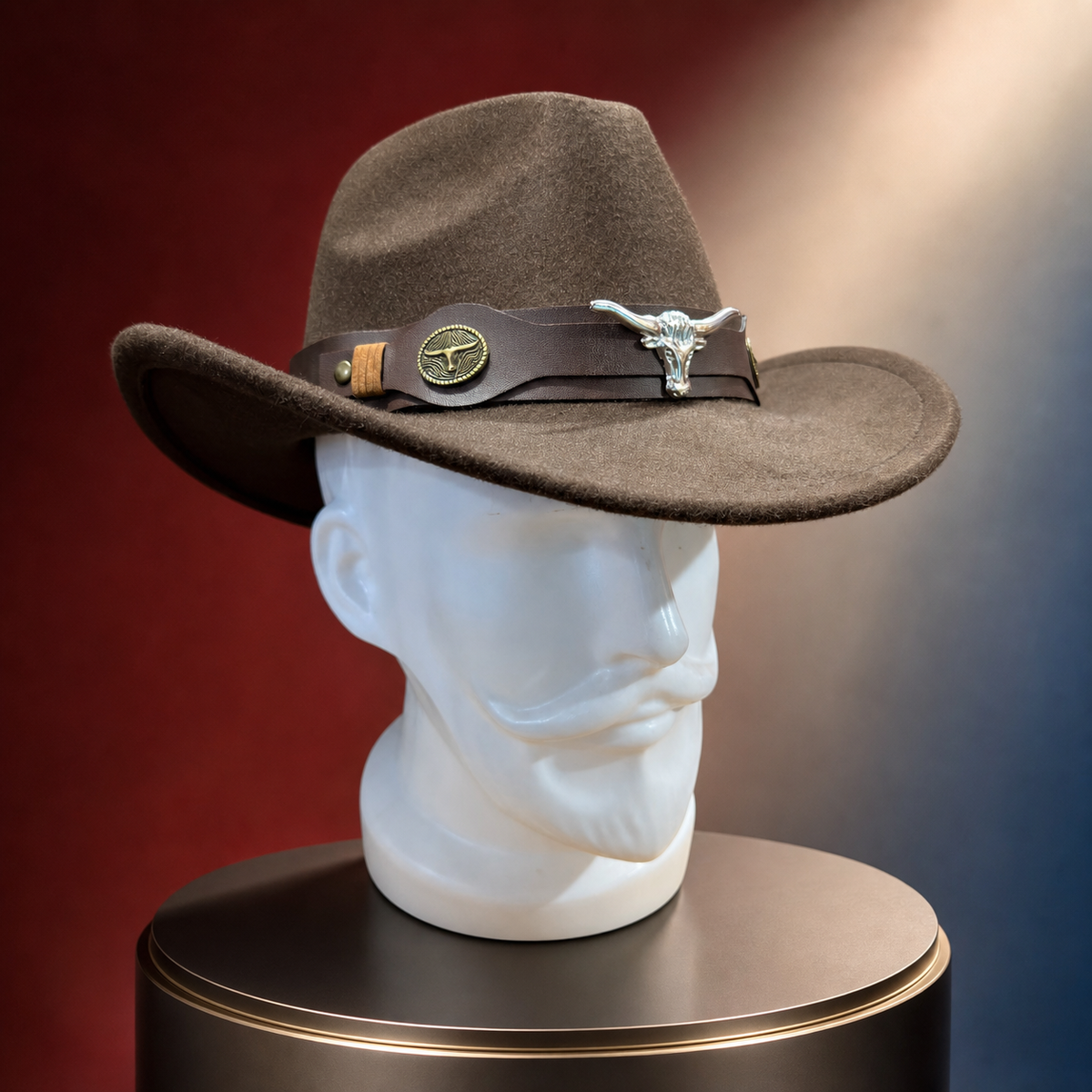 Curved Shape Cowboy Hat