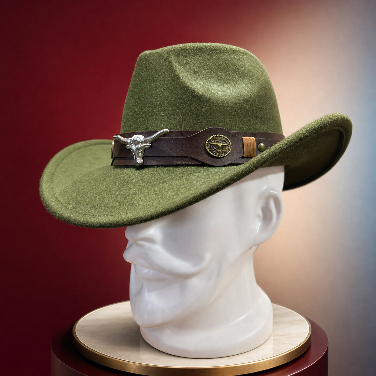Curved Shape Cowboy Hat