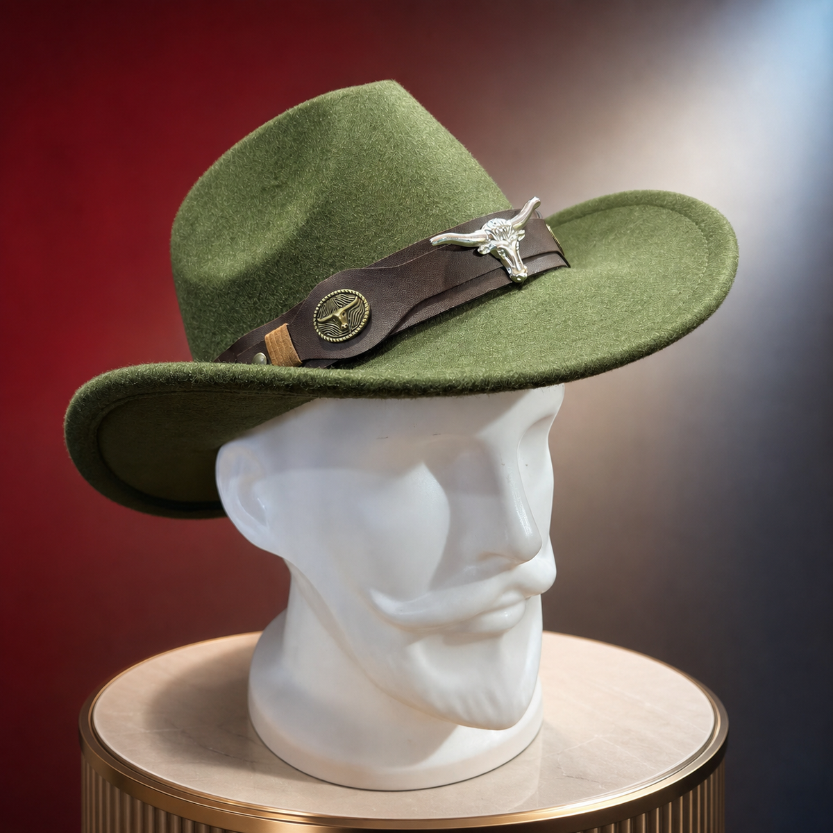 Curved Shape Cowboy Hat