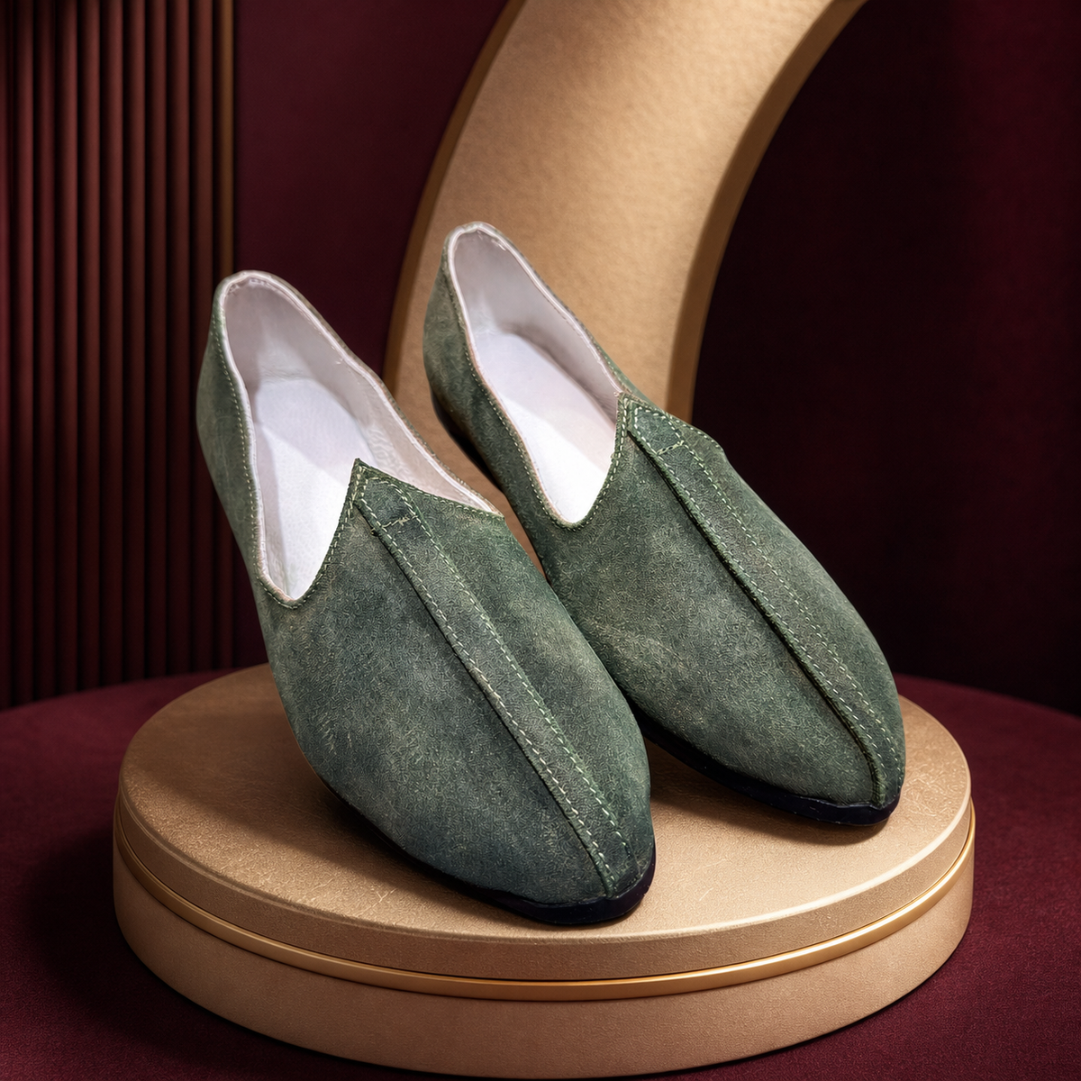 Men's Suede Leather Jutti – Traditional Ethnic Footwear