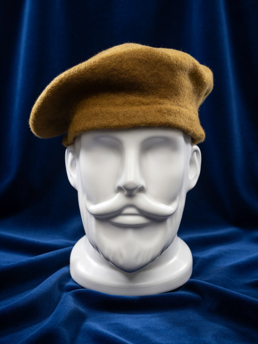 Royal Rajputana Dark Buff Beret Cap