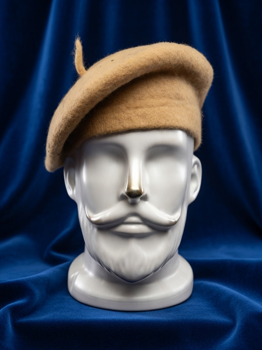Royal Rajputana Natural Oak Beret Cap