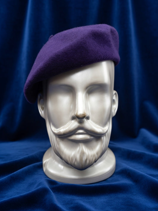 Royal Rajputana Purple Blue Beret Cap