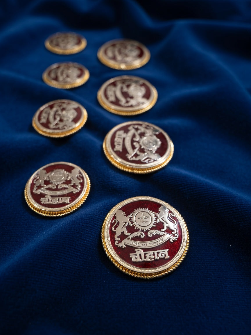 Royal Chouhan Heritage Emblem Button