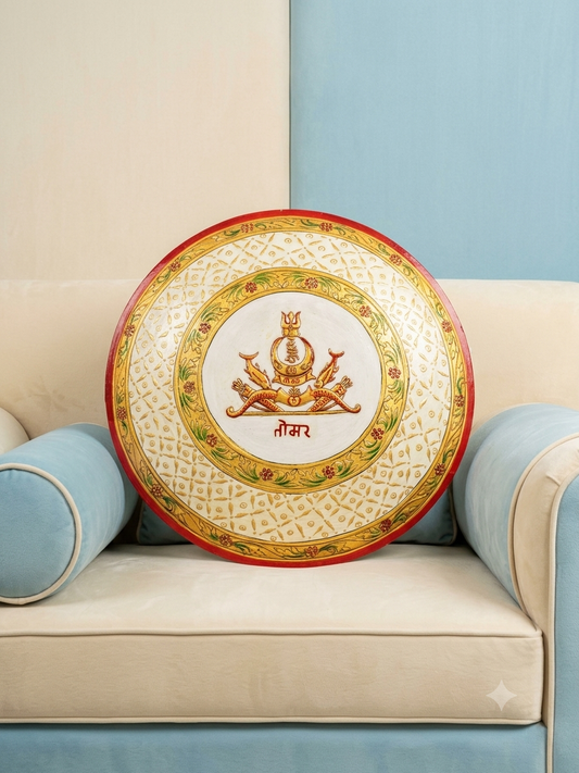 Tanwar Surname Plate – Hand Painted Metal Design