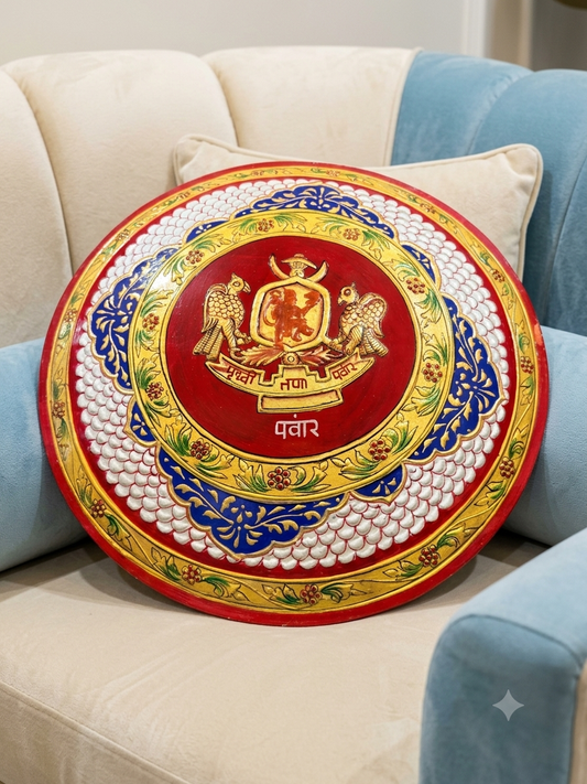 Panwar Surname Plate – Hand Painted Metal Design