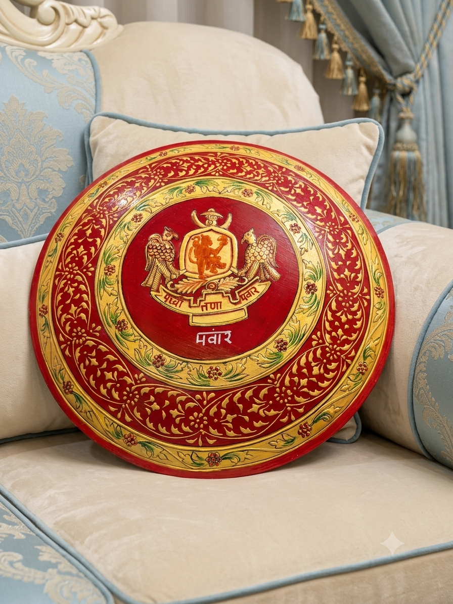 Panwar Surname Plate – Hand Painted Metal Design